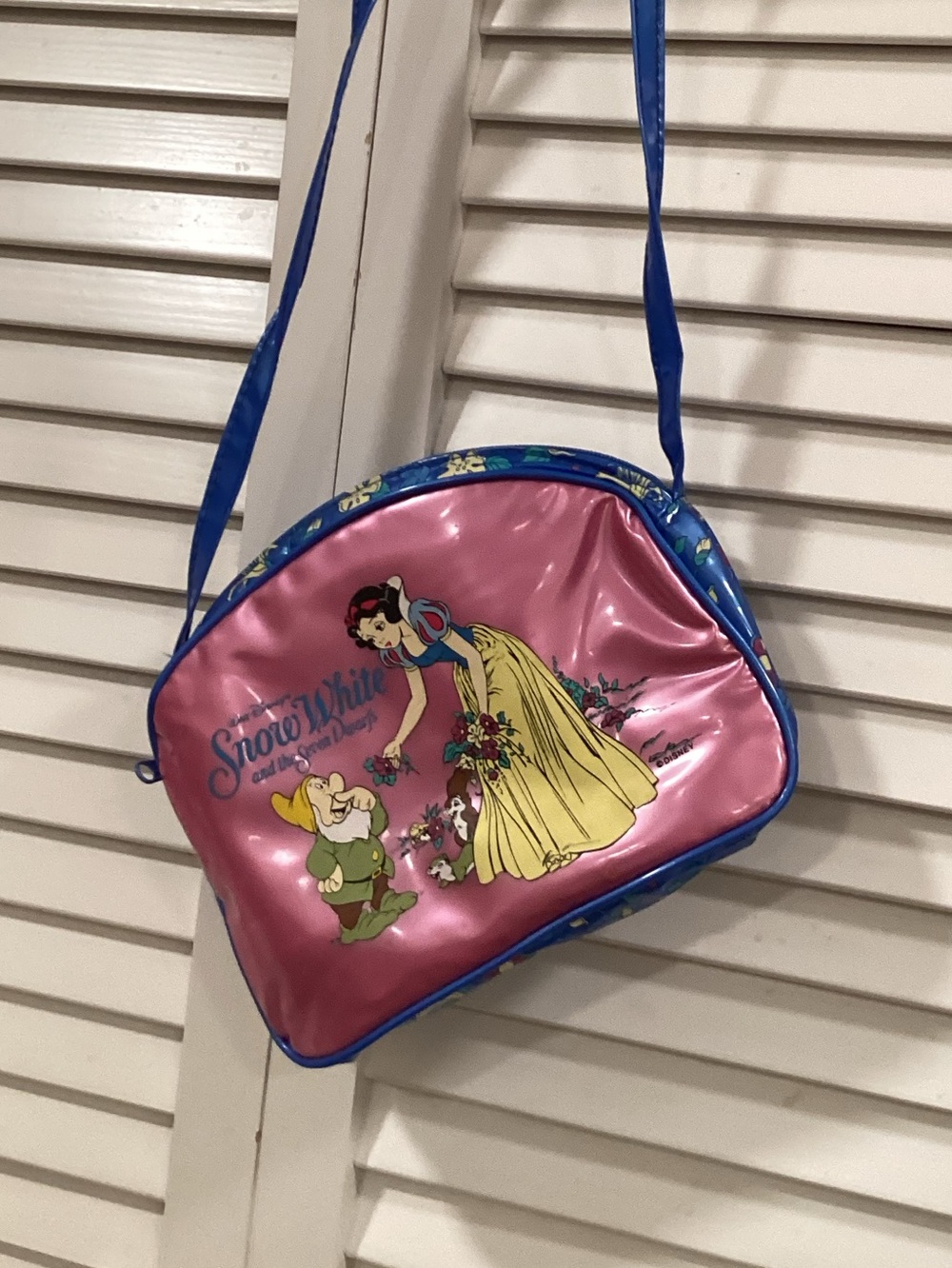 Disney Snow White Pink and Blue Crossbody Bag VTG 1990s